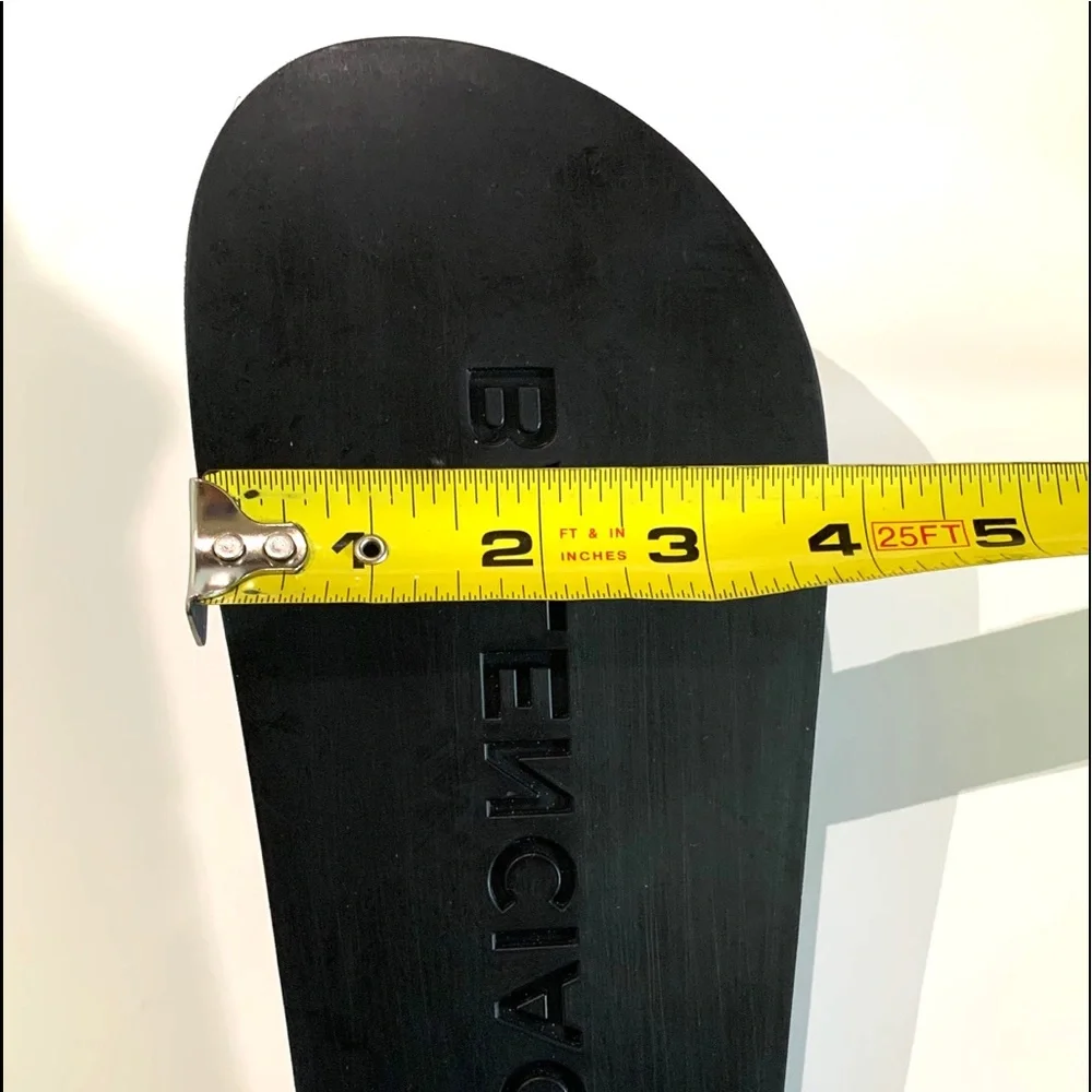 Balenciaga Womens Campaign Logo Size 5B Leather Pool Side Sildes NIB - MSRP $595 - Picture 12 of 12